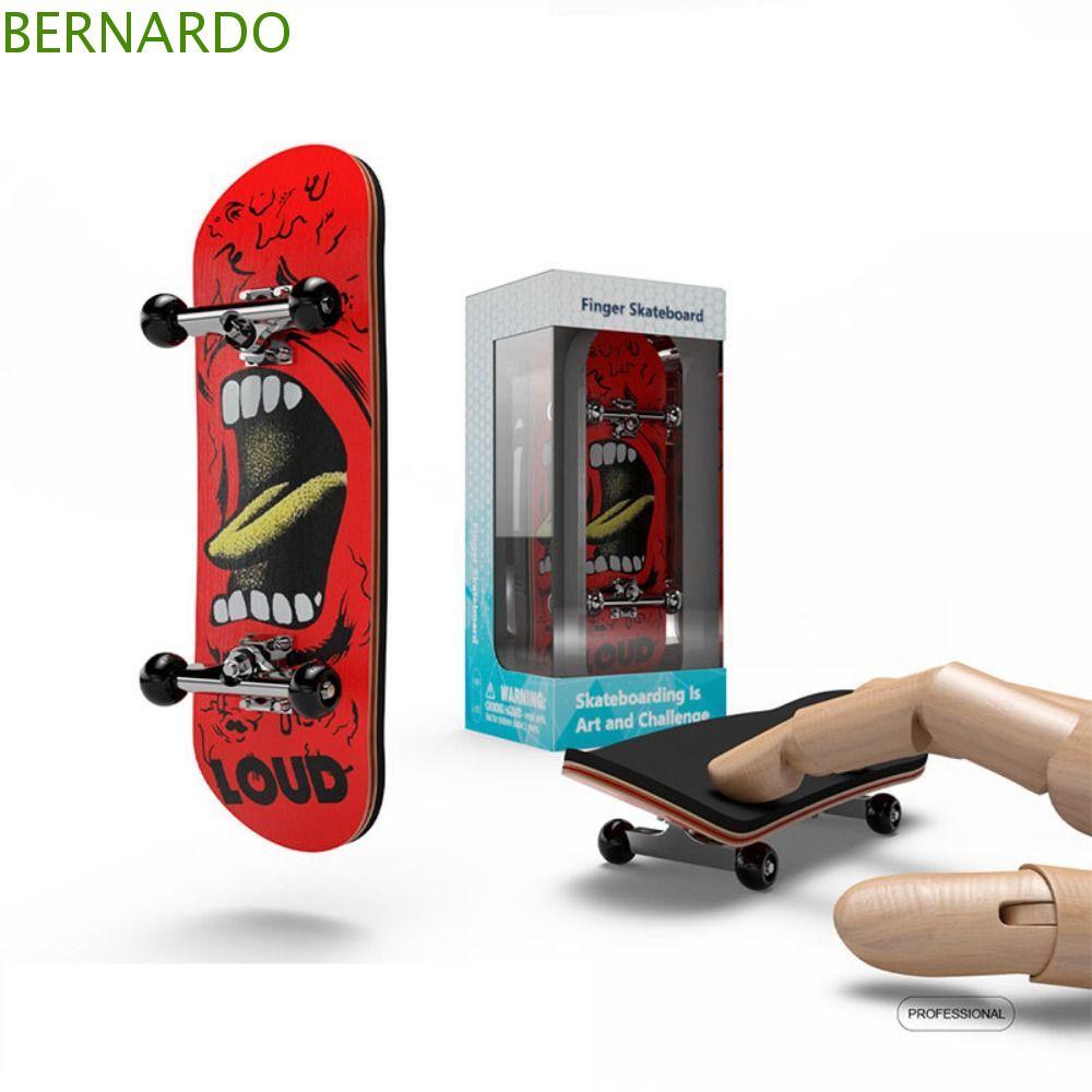 BERNARDO1 สเก็ตบอร์ดนิ้วของเล่นเด็กสะสม ของเล่นโต๊ะพลาสติก Mini Skateboard Finger Scooter Surfing ขอ