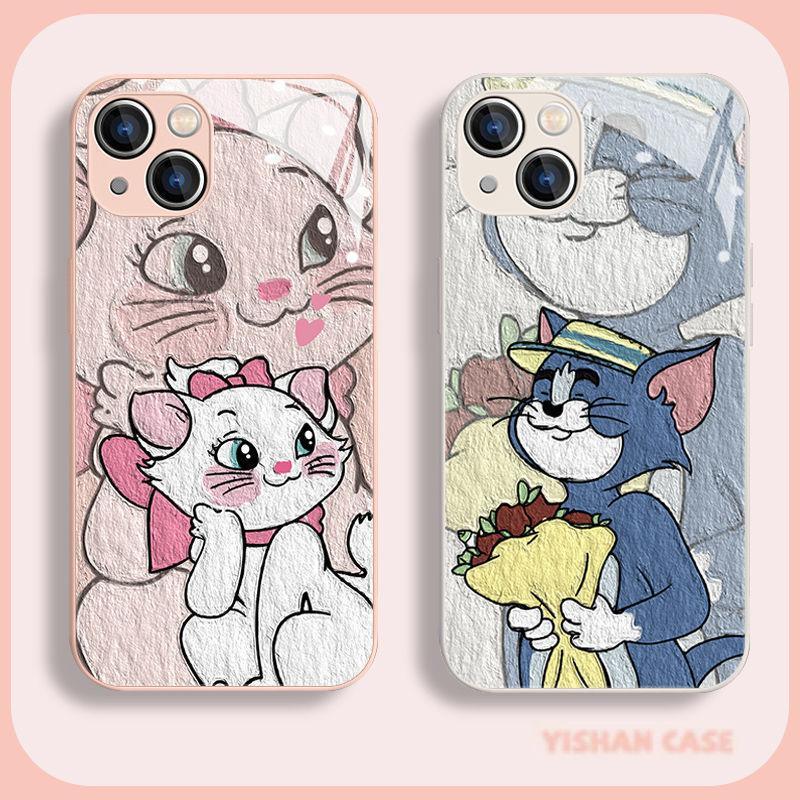 IPhone 1R6M เคส iPhone เหมาะสําหรับ Apple 17/16promax เคสโทรศัพท์ iPhone16plus คู่ xr Mary Cat 15 แก
