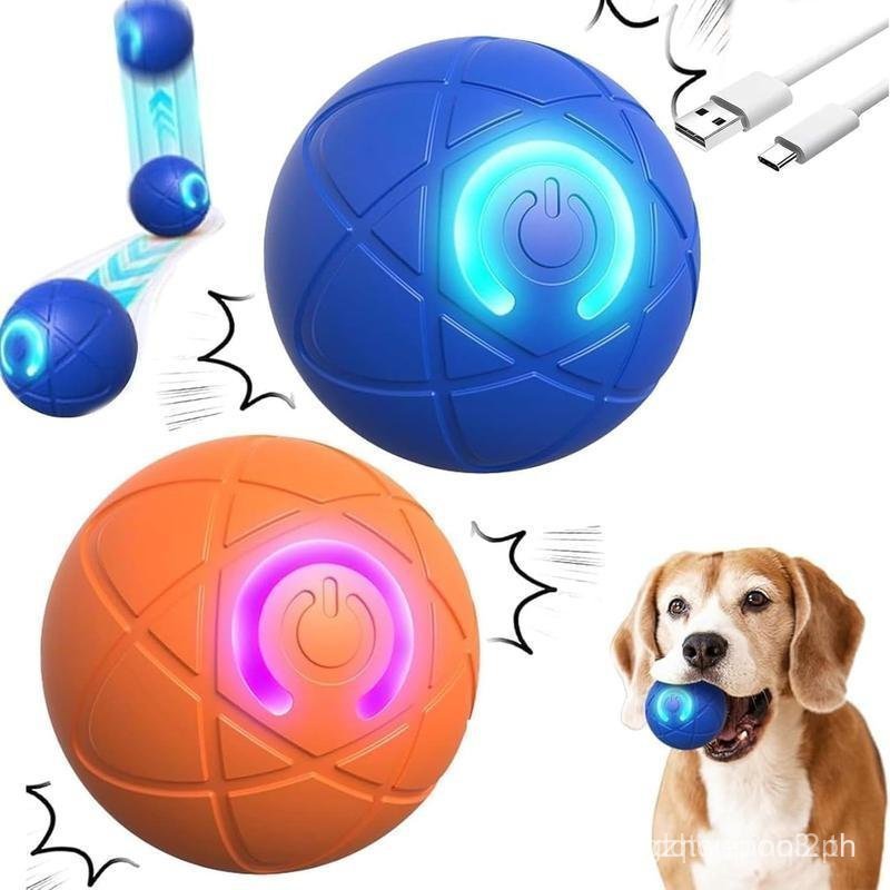 Interactive Dog Ball Toy, 1 Count USB Rechargeable Automatic Moving Dog Toy Ball, Vibration Dog Ball