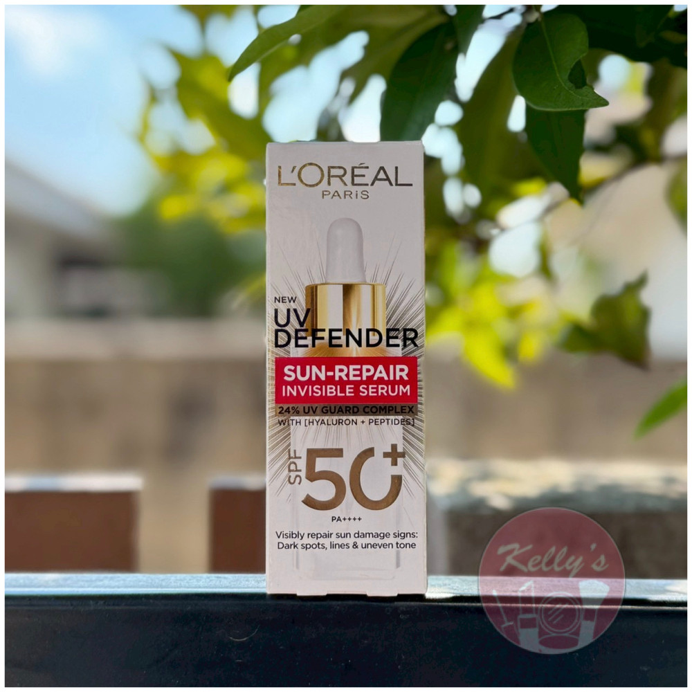 <<Kelly's Shop>> L'Oreal Paris UV Defender Sun- Repair Invisible Serum 30 Ml. เซรั่มกันแดด