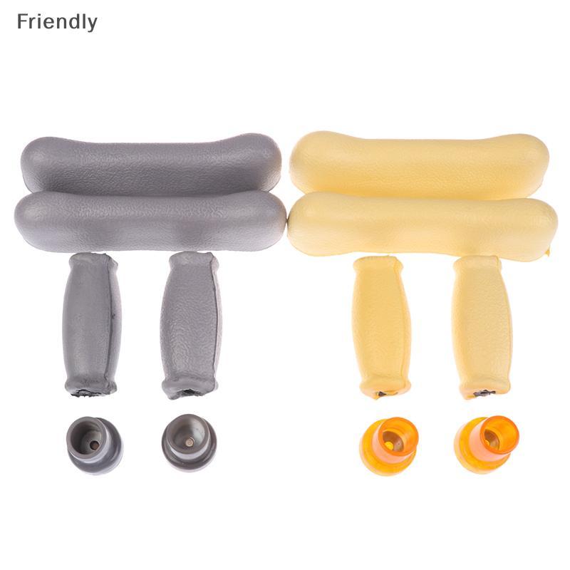 [Friendly] 6 ชิ้น/เซ็ต Axillary Crutch อุปกรณ์เสริมชุดแผ่นเปลี่ยนยางกันลื่นเบาะใต้วงแขน Hand Pad อุป