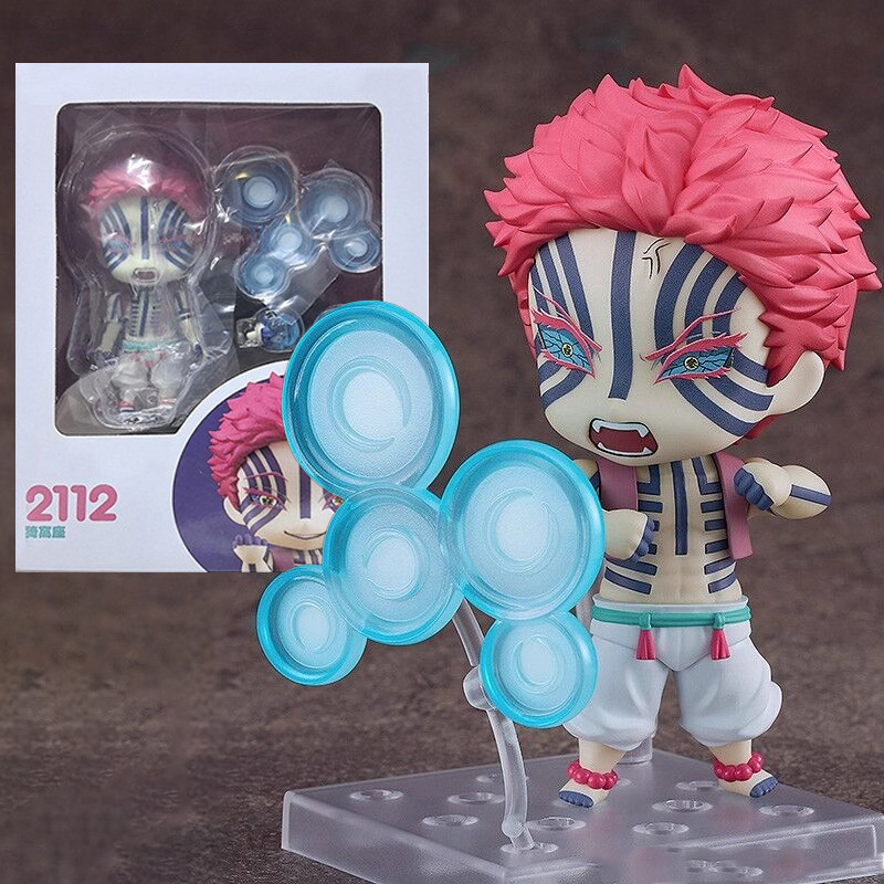อะนิเมะ Demon Slayer Nendoroid Action Figure No.2112 Akaza ของเล่นโมเดล