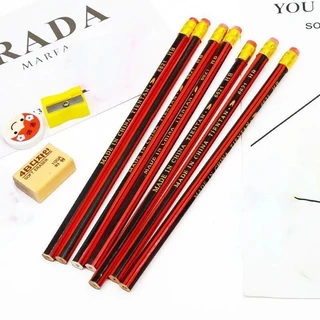 จัดส่งทันที 30 รายการ ดินสอไม้ HB แดง/ดำ แบบคลาสสิค มี2สีให้เลือก