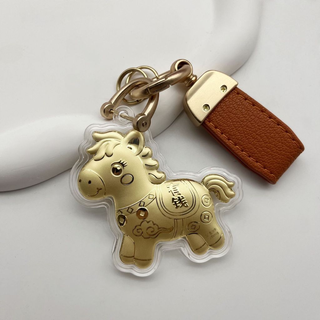 Pure Gold Gold 999 กุญแจเงินสไตล์ม้า