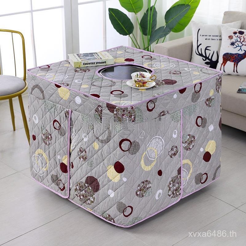 รอบหลุมย่างไฟ80x80เครื่องทําความร้อนไฟฟ้าย่างหนาตารางผ้าฝ้ายเตาไฟฟ้าปกปกปกย่างผ้าห่มตารางตาราง ถึง9ย