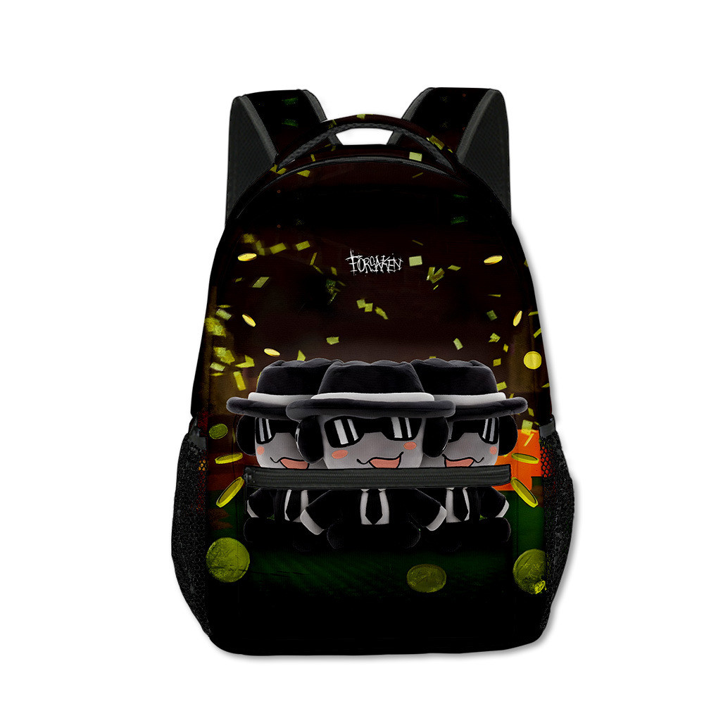 3D Forgotten Game forsaken chance กระเป๋านักเรียนนักเรียนกระเป๋าเป้สะพายหลังเด็ก OZ7L