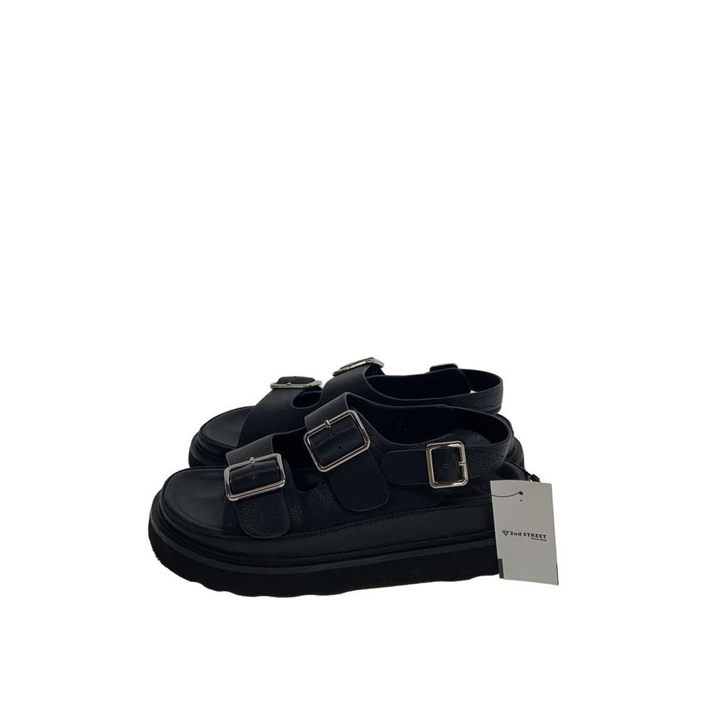 MOHI... Sandals 36 BLK leather Direct from Japan Secondhand