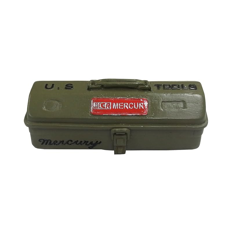Keystone Mercury 3D Magnet Toolbox - Black & Khaki (Approx. W6 x D2 x H2.9)