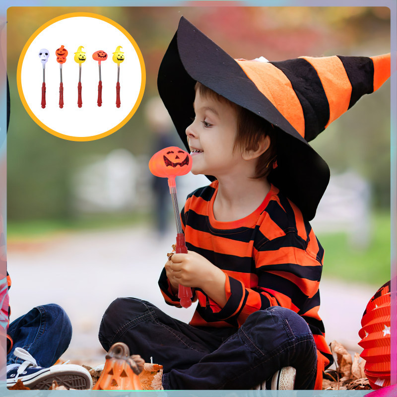 พร้อมสต็อก Wands 4th of July Glow Sticks Pumpkin Hand Shaking zhihuikeji1