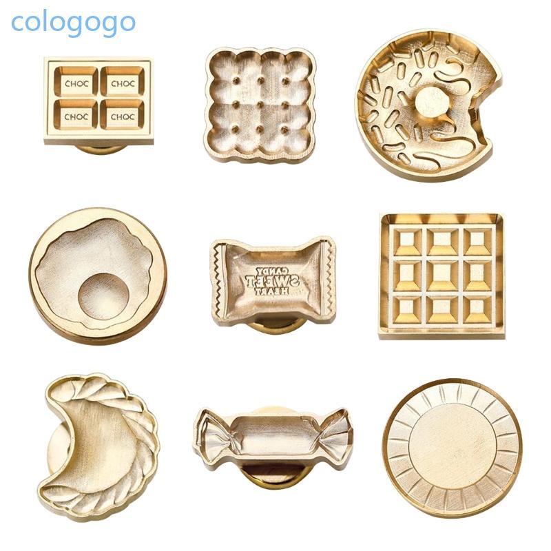 COLO Seal Wax Stamps Head ทองเหลืองรูปแบบขนมสําหรับ DIY Sealling Wax Stampbooks