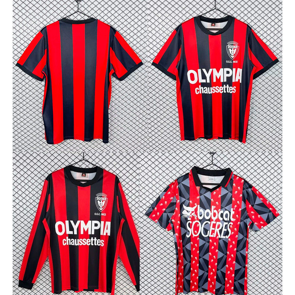 77/78 93/94 Nice Home Mens Retro Fan Version Football Jersey S-2XL