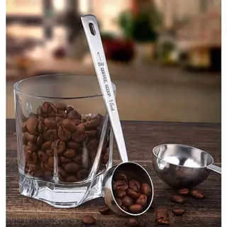 ที่ตักกาแฟสแตนเลส 15/30ml ช้อนผงนม ช้อนตวง ช้อนนม ช้อนกาแฟด้ามยาว เหมาะสำหรับใช้ในครัวและคาเฟ่
