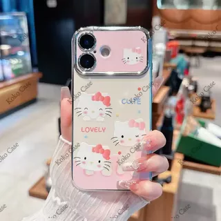 เคสโทรศัพท์ลายเฮลโลคิตตี้สุดน่ารัก ใช้ได้กับ iPhone 11/13/14/15 Pro/16/17 Pro/16ProMax, X/MAX/XR, 7/8Plus ZT6DSC0548