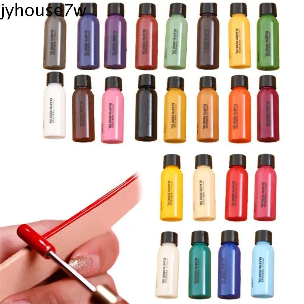 JYHOUSE หนังขอบน้ํามัน Finishing Agent, สีเสื้อที่มีสีสันหนังขอบสีน้ํามัน, DIY Craft Dye Dressing 30ml หนังรองเท้าสีรองเท้ารองเท้า