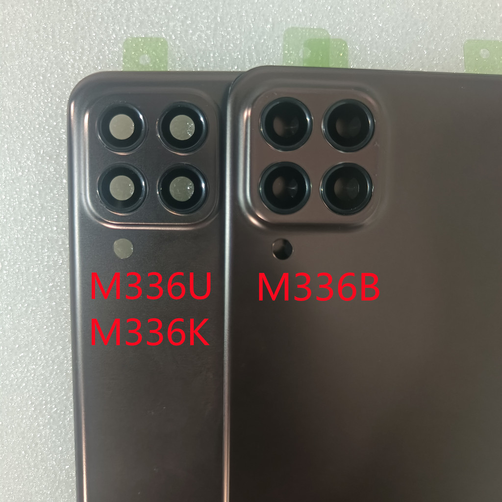 สําหรับ Samsung Galaxy M33 5G M336B แบตเตอรี่ด้านหลังด้านหลังประตูกรณีโลโก้อะไหล่