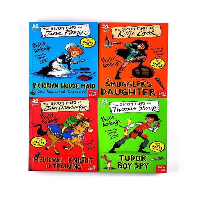 Bridge Book ไดอารี่หนังสือนิทานหนังสือภาพภาษาเด็กบทประถมศึกษา cecret Text 4 เล่ม
