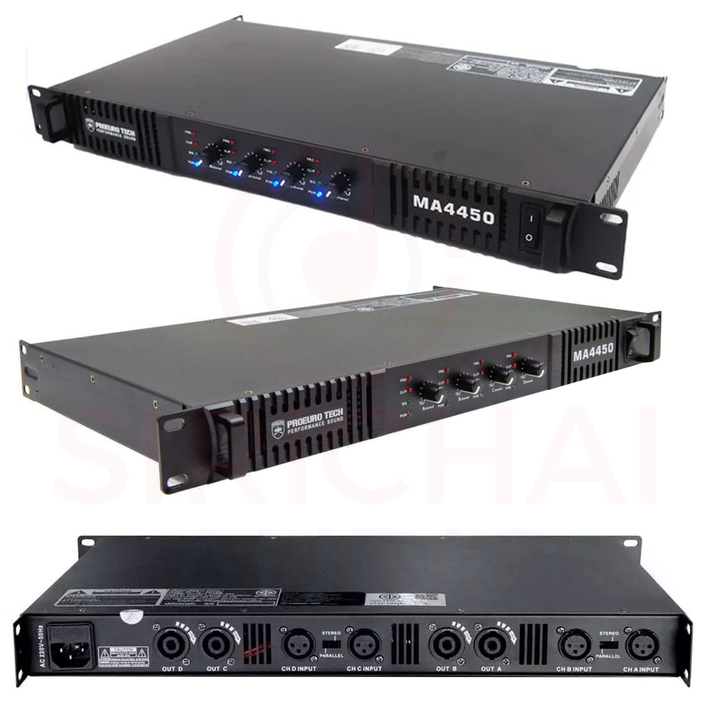 เครื่องขยายเสียง proeurotech ma4450รุ่น