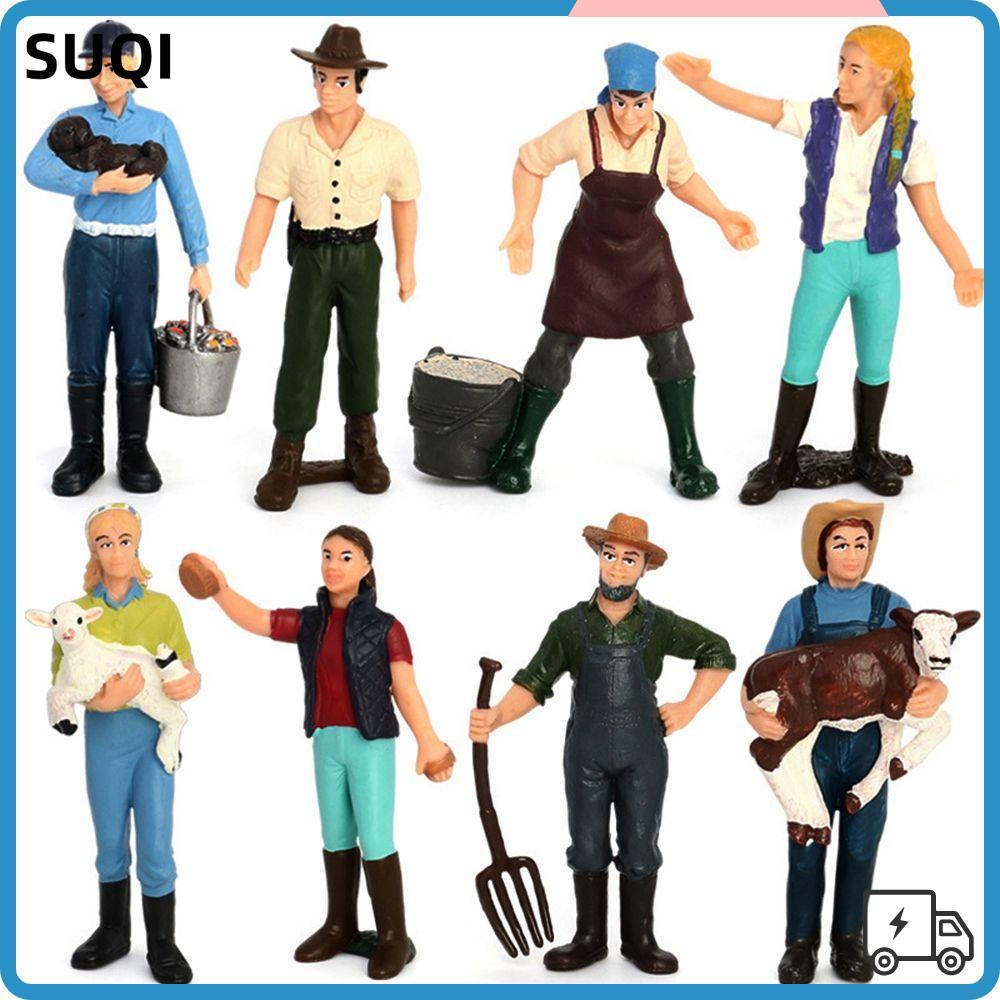 SUQI Staff People คอลเลกชันคุณภาพสูงของเล่น Multistyles Miniature รูปของเล่น