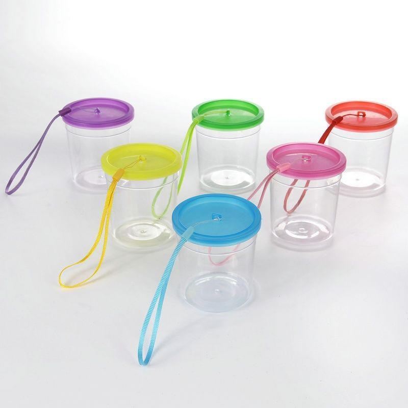 迷你小号塑料鱼盒 带盖斗鱼杯 斗鱼盒 宠物盒 塑料盒鱼缸迷你4.3Mini Small Plastic Fish Box with Lid, Betta Fish Cup, Betta Fish Bo