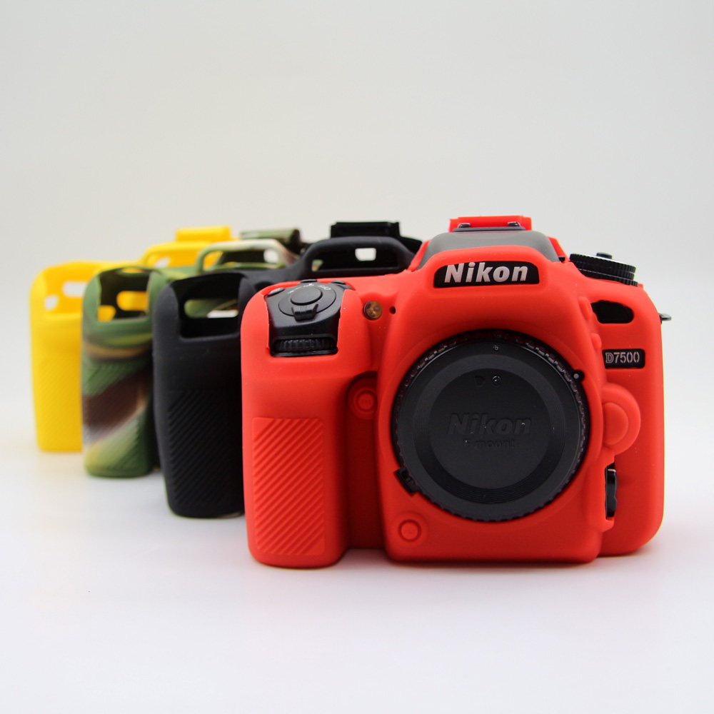 เหมาะสําหรับ Nikon D7500 SLR กล้องเคสซิลิโคน d7500 เคสซิลิโคนป้องกันการชนกันเคสหนังป้องกัน