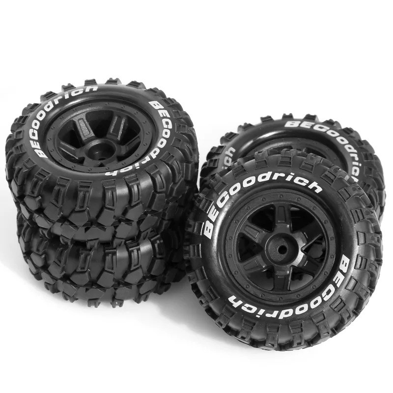4PCS 90 มม.ยางล้อ 12 มม.Hex Hub สําหรับ 1/10 RC Crawler รถ Axial SCX10 90046 Traxxas TRX4 RC4WD D90 D110 MST Hyper GO MJX 10208