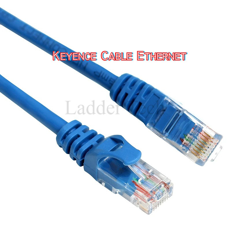 สายเคเบิล PLC Keyence Ethernet RJ45 Series KV-5000 KV-7000 KV-8000 KV-Nano Series การเขียนโปรแกรมพอร