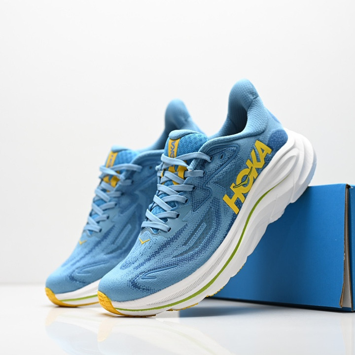 HOKA ONE ONE Clifton 10 รองเท้าวิ่งสําหรับผู้ชายกันกระแทกดูดซับแรงกระแทกน้ําหนักเบาระบายอากาศได้ DO1