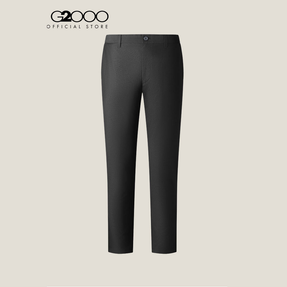 G2000 กางเกงขายาวแบบลำลองสำหรับผู้ชาย Slim Tapered Fit รุ่น 5116100799 BLACK