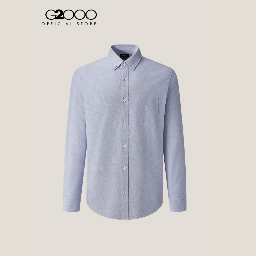 G2000 เสื้อเชิ้ตแขนยาวลำลองสำหรับผู้ชาย Comfort Fit รุ่น 5112001878 NAVY