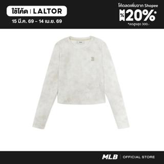 MLB เสื้อครอป ผู้หญิง Women Monogram Tie-Dyeing Print Slim F…