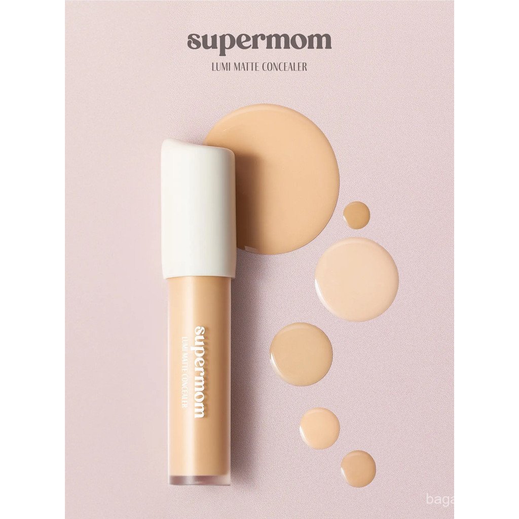 SUPERMOM l LUMI MATTE CONCEALER คอนซีลเลอร์ เนื้อแมท ติดทนนาน ปกปิดระดับสูง ผลิตในเกาหลี วีแกน. D5T5