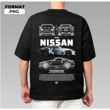 เจอร์ซีย์เสื้อยืด Nissan 350z สีเทา