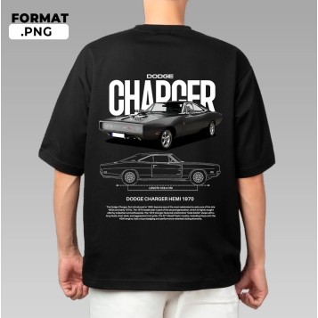 เสื้อแข่งเสื้อยืด Dodge Charger Hemi 1970