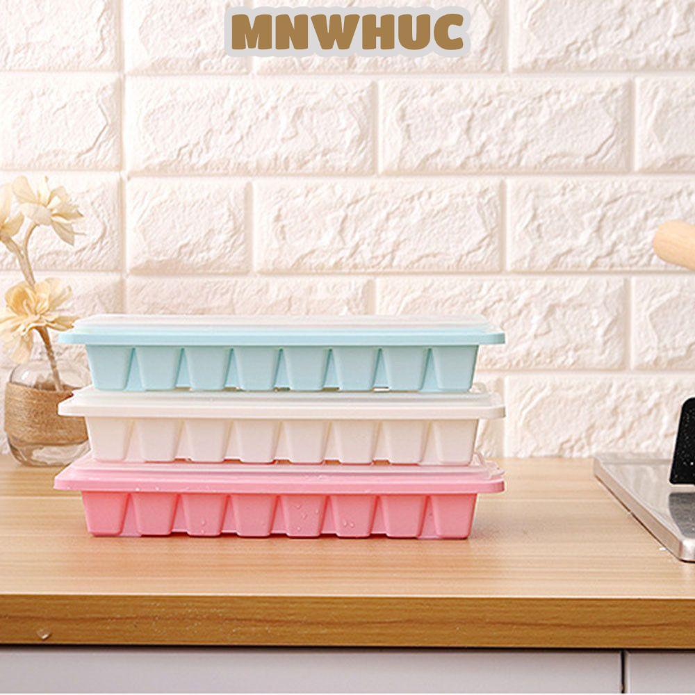 MNWHUC 16 Cavity Cube Mold Cover Plastic Jelly Freezer