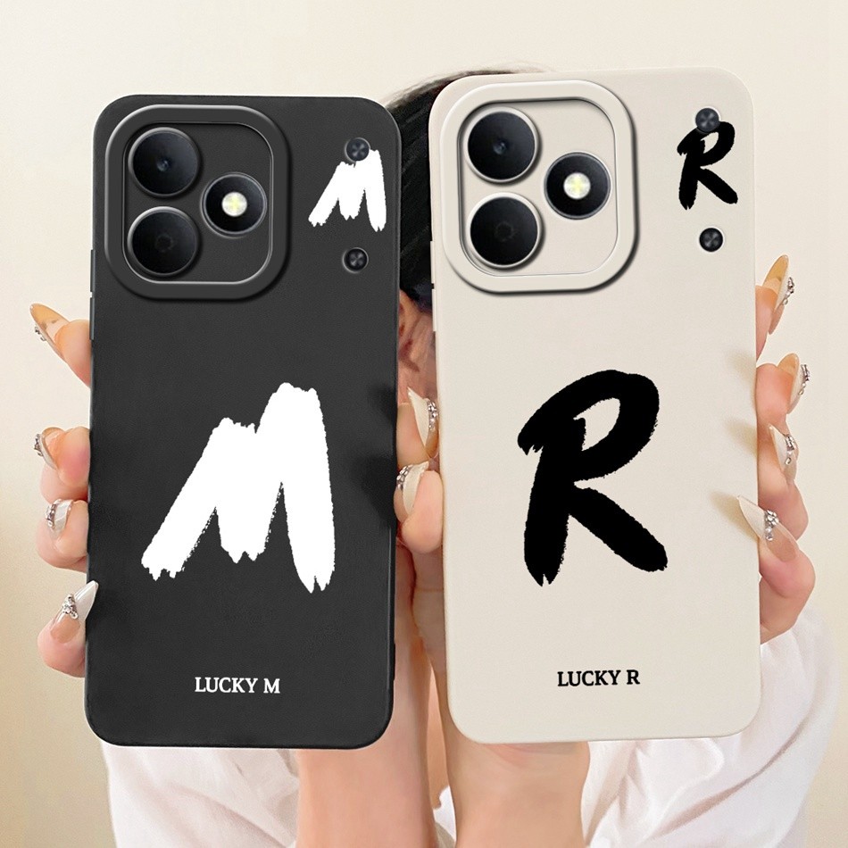 สําหรับRealme Note 80 RMX5388 Luckyตัวอักษรเริ่มต้นเคสโทรศัพท์Realme Note80 4Gเลนส์ป้องกันกรณีซิลิโคนอ่อนนุ่ม
