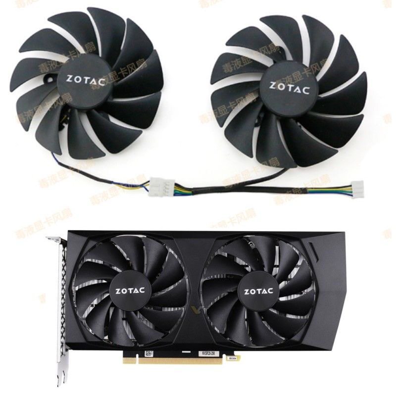 [พัดลมระบายความร้อนคอมพิวเตอร์] Zotac/Zotac RTX 3050 3060 3060ti Destroyer HA กราฟิกการ์ดพัดลมระบายค