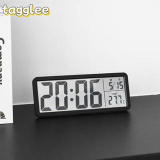 .TAGGLEE นาฬิกาแขวนและตั้งโต๊ะดิจิตอล LED พร้อมปฏิทิน