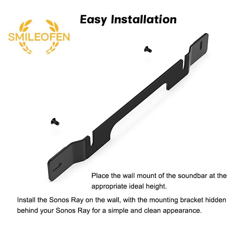 [Smileofen] Soundbar Wall Mount Braet สไตล์ลอยติดตั้ง Braet อุปกรณ์เสริมสําหรับ Sonos Ray Soundbar M