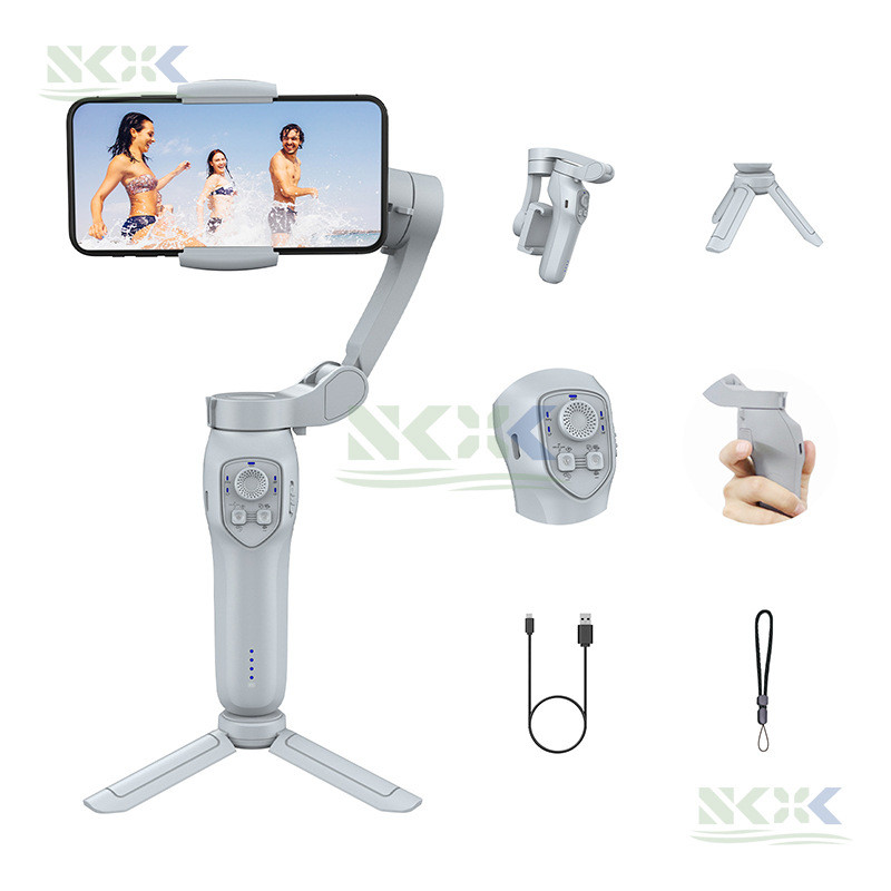 Gimbal Stabilizer โทรศัพท์มือถือ Stabilizer สามแกน Gimbal ติดตามอัพมือถือ Gimbal