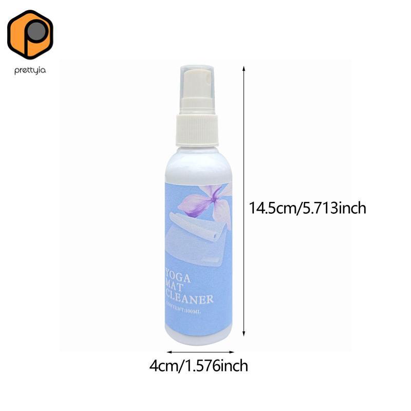 Prettyia เสื่อโยคะทําความสะอาดสเปรย์แบบพกพา 100ml กลิ่นป้องกันการรั่วซึมกําจัดเหงื่อสําหรับอุปกรณ์โยคะพิลาทิสกีฬา Mats — صورة 4