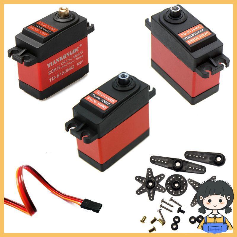 Bang TD-8120MG กันน้ํา 20 กก.เซอร์โว 180 องศาแรงบิดขนาดใหญ่ดิจิตอล Coreless Servo เกียร์โลหะ 25T Arm