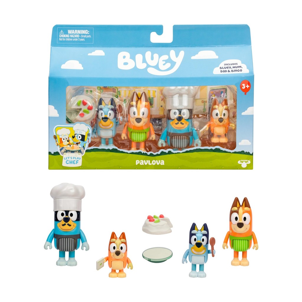 Bluey & Friends Lets Play Chef - Pavlova Mini Playset Toy