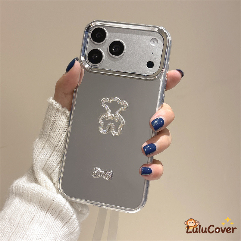3D โบว์หมีกระจกแต่งหน้าสําหรับ OnePlus 15R 15 13 13R 13T 13S 12 12R 11R 10R 10T Turbo 6 6T ACE 6 6T 