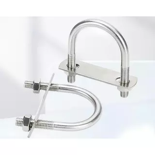 304 สแตนเลส U-Shaped ท่อ Clamp U-Shaped Bolt สกรูท่อรหัส CLAMP คลิป Clamp ท่อ M6M8M10M12 การติดตั้งห้องครัวห้องน้ําท่อน้ํา,