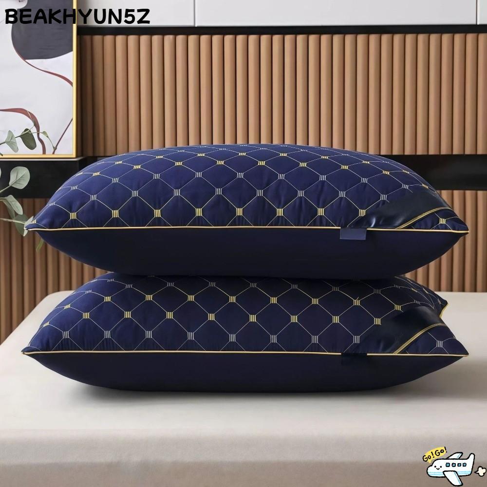 BEAKHYUN5Z หมอนโรงแรม ช่วยนอนหลับ หมอนป้องกันกระดูกสันหลังส่วนคอเกรดโรงแรม ทนทาน 48x74CM หมอนเดี่ยว 