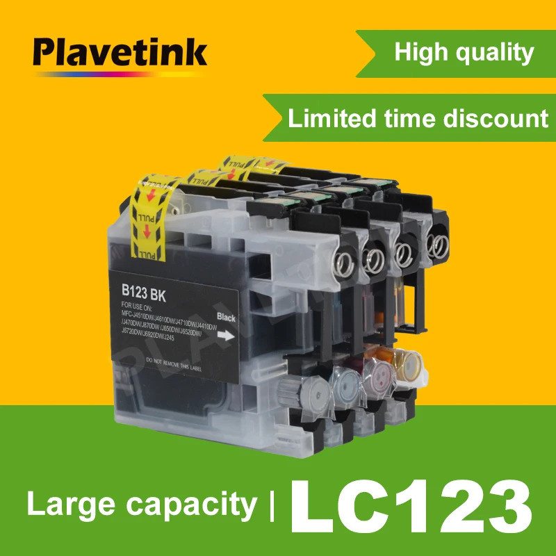 LC123 LC121 LC125 LC129 ตลับหมึกอิงค์เจ็ทสําหรับ Brother J870DW J245 J650DW J6720DW J6520DW DCP-J411