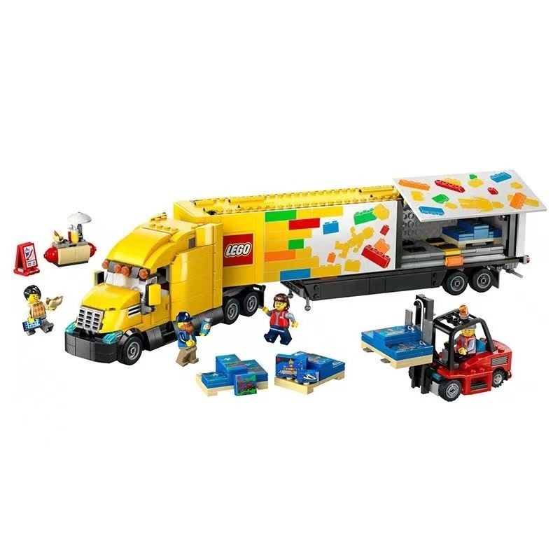 LEGO LEGO 60440 Yellow Transporter City Series Boys Girls Educational Building Block ของเล่น 010001