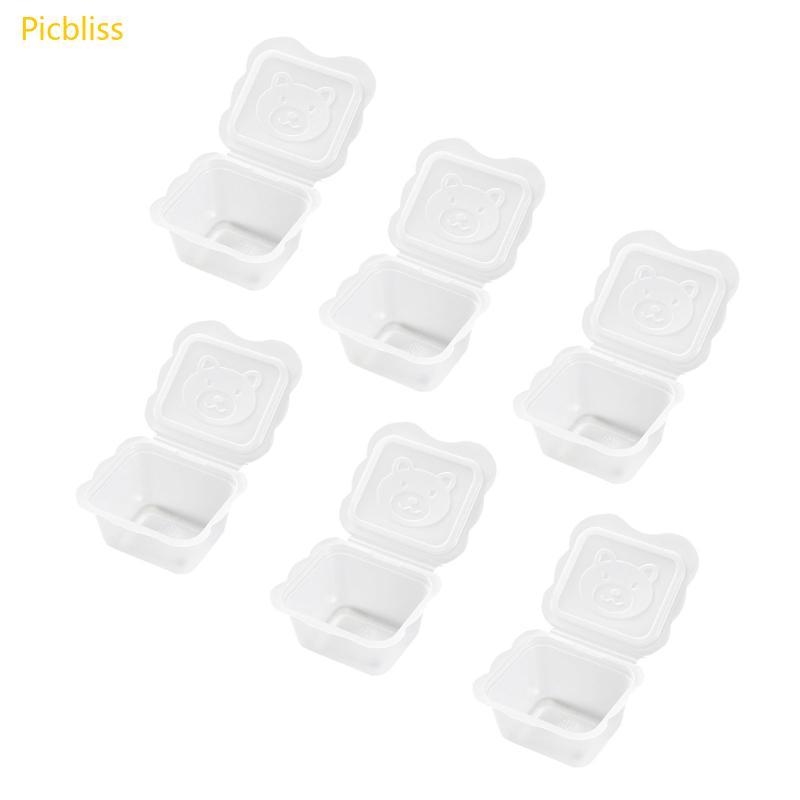 Picbliss Storage Container Case ทําความสะอาดง่ายเด็กวัยหัดเดินกล่องเสริม 100ml