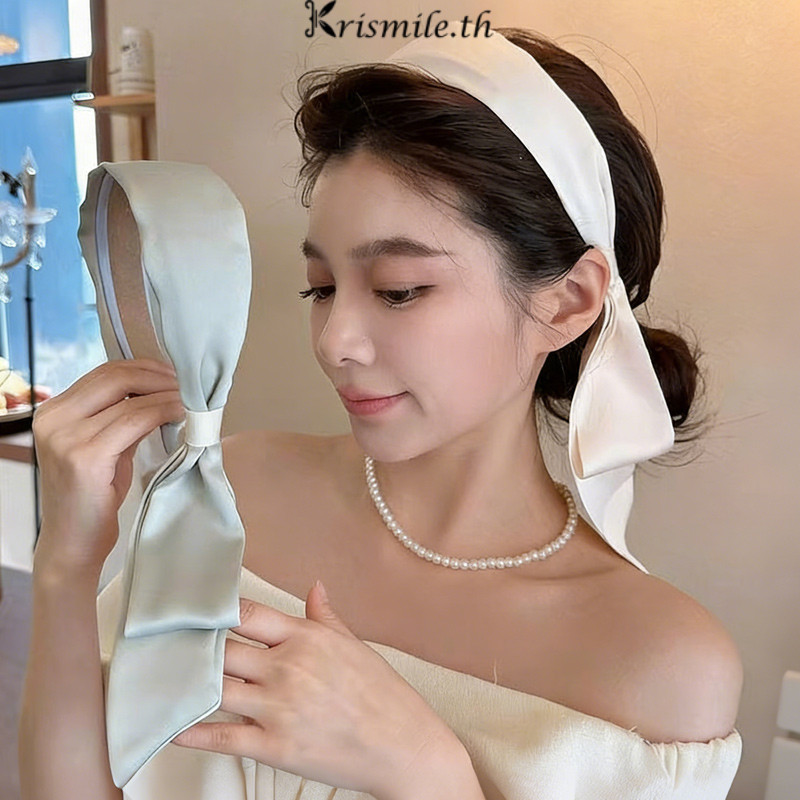 COD-ในไทย🎀ที่คาดผมริบบิ้นผ้า ดีไซน์เก๋ สดใส ขอบกว้าง กระชับ ทันสมัย ​​หรูหรา สำหรับผู้หญิง
