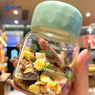 ขวดแก้วมีมาตรฐาน 200ml ปิดสนิท | ขวดกาแฟเย็นพกพา ขวดนมเด็ก/น้ำผลไม้ กระจกไม่มีตะกั่ว พร้อมส่ง